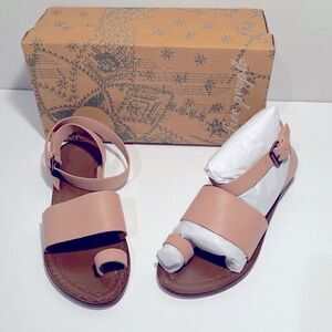 Nib free People leather nude sandals